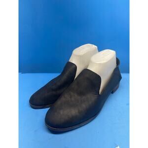 Lucky Brand Soft Charcoal Nubuck Leather Slip On Loafers Flats Womens 9.5 / 41
